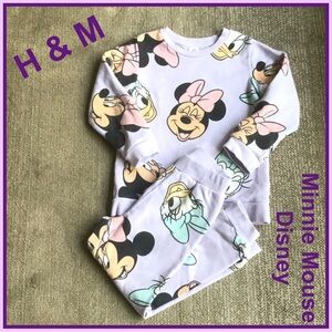 H & M ~ Disney Minnie Mouse Kids Warm-Up - Light Purple Sz 4T